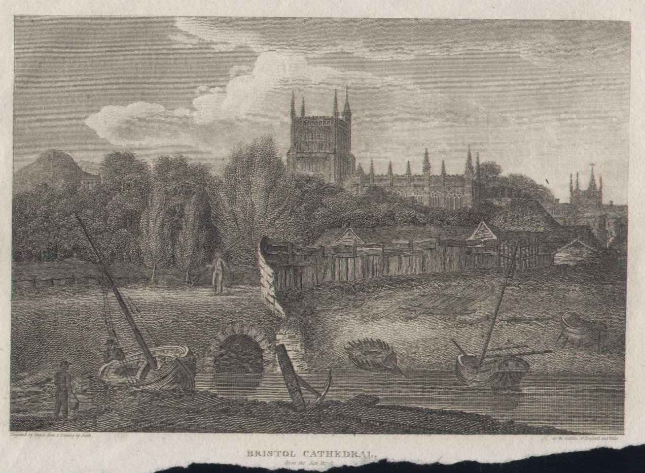 Print - Bristol Cathedral from the Sea Bank - 